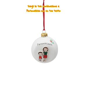 Pallina di Natale da Appendere 10cm - Siniscalchi Ceramics
