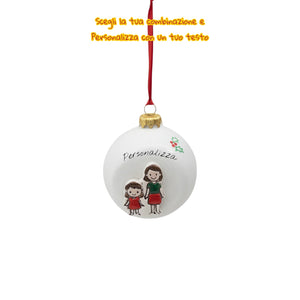 Pallina di Natale da Appendere 10cm - Siniscalchi Ceramics