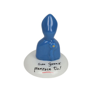San Gennaro con base tonda Personalizzato - Siniscalchi Ceramics