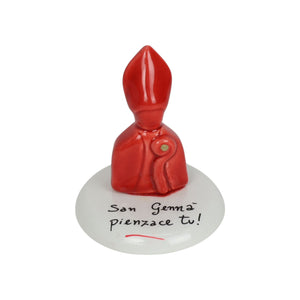 San Gennaro con base tonda Personalizzato - Siniscalchi Ceramics