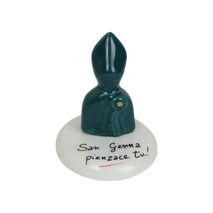 San Gennaro con base tonda Personalizzato - Siniscalchi Ceramics