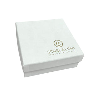 Mani a Cuore Rosso piccola con base - Siniscalchi Ceramics