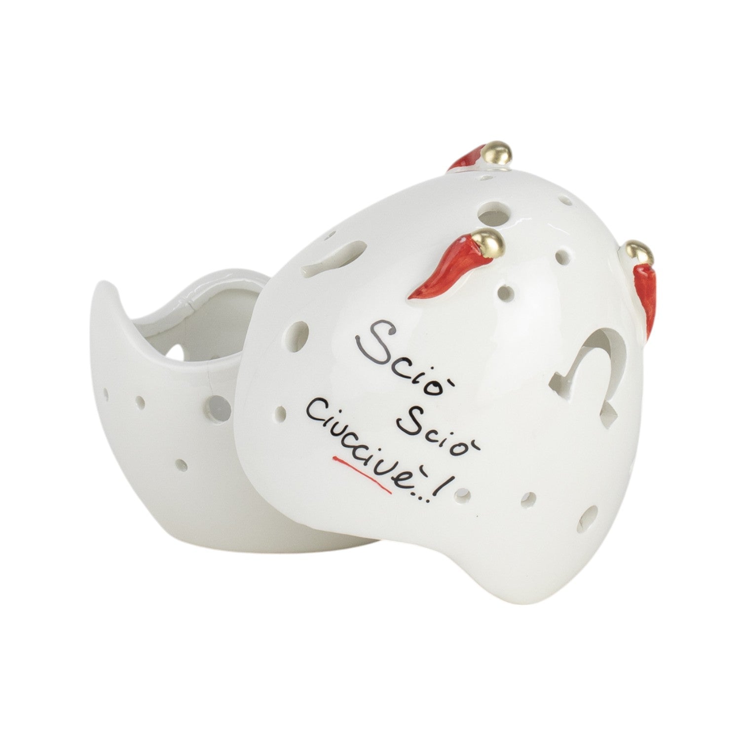 Uova di Pasqua Scaramantico 16cm - Siniscalchi Ceramics