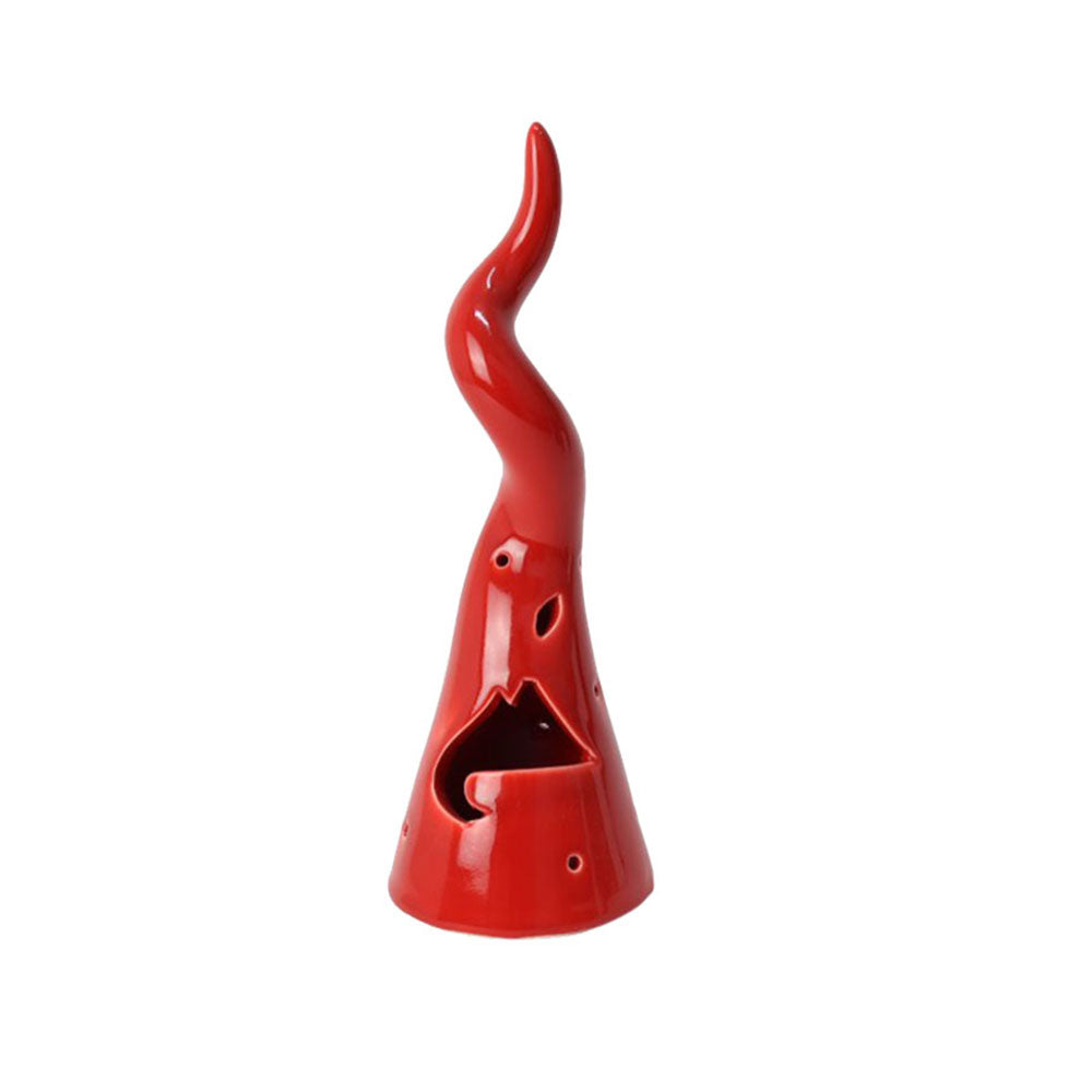 Corno in Ceramica con Vesuvio