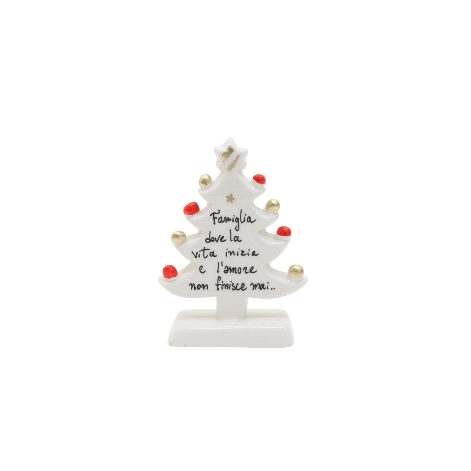 Albero di Natale Bianco 12cm - Siniscalchi Ceramics