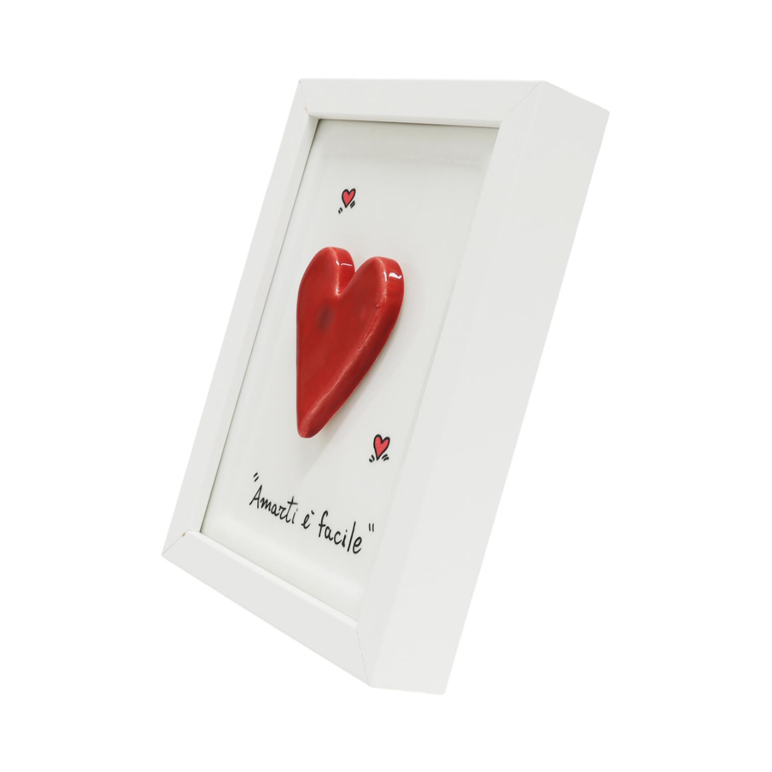 Cornice bianca con Ciondolo