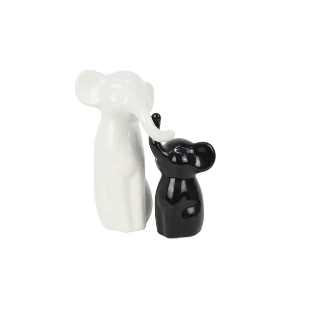 Elefanti in Ceramica Mamma/Figlio