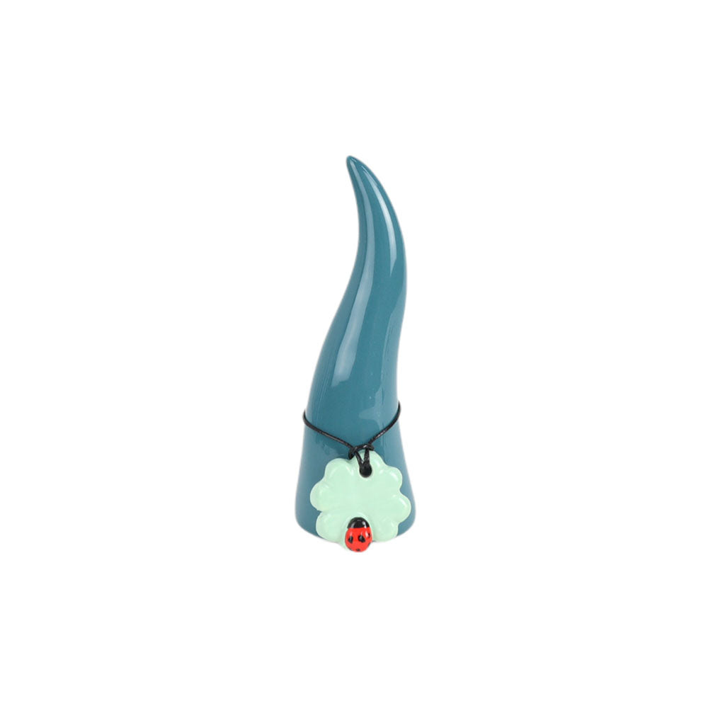 Corno in Ceramica con Quadrifoglio