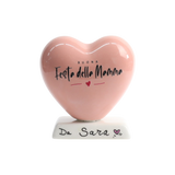 Cuore 10cm con base Festa della Mamma