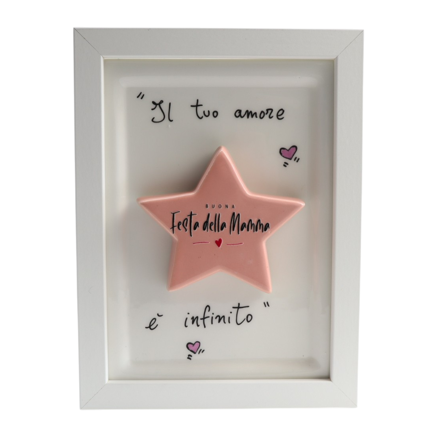 Cornice Bianca Stella Festa della Mamma