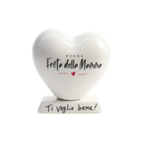 Cuore 10cm con base Festa della Mamma
