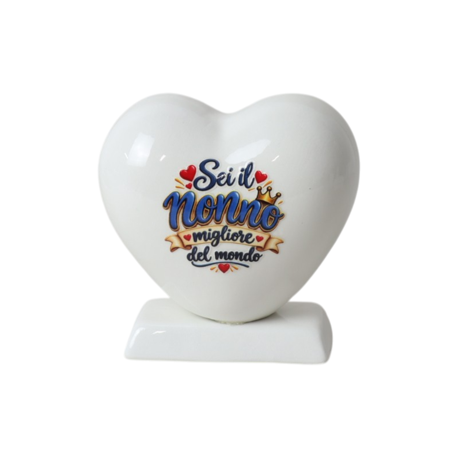 Cuore 10cm con base per il Nonno