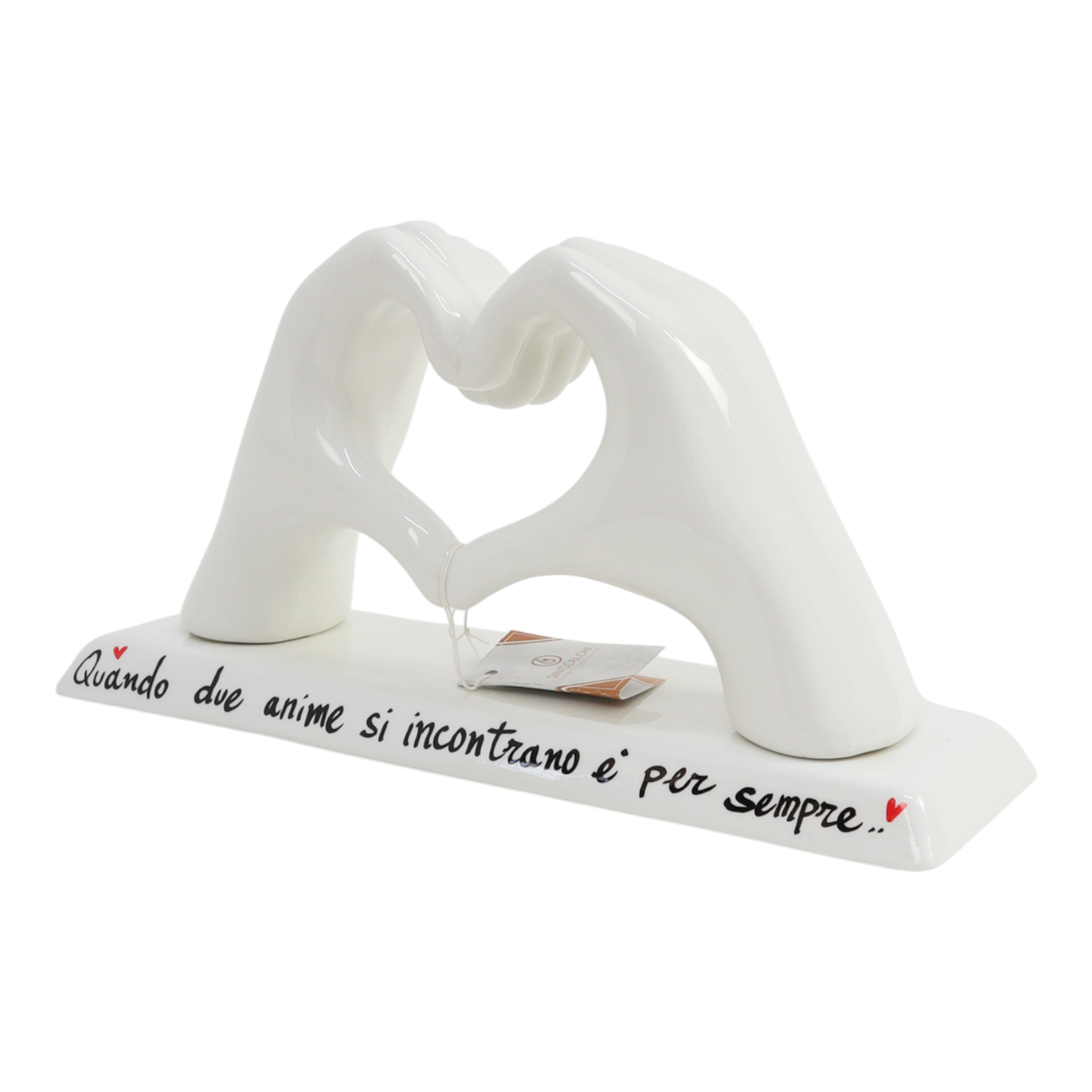 CANDELA PROFUMATA CON CUORE IN LEGNO SOSTENUTO DA MANI BOMBONIERA "AMA CANDELA PROFUMATA CON CUORE IN LEGNO SOSTENUTO DA MANI BOMBONIERA "AMA