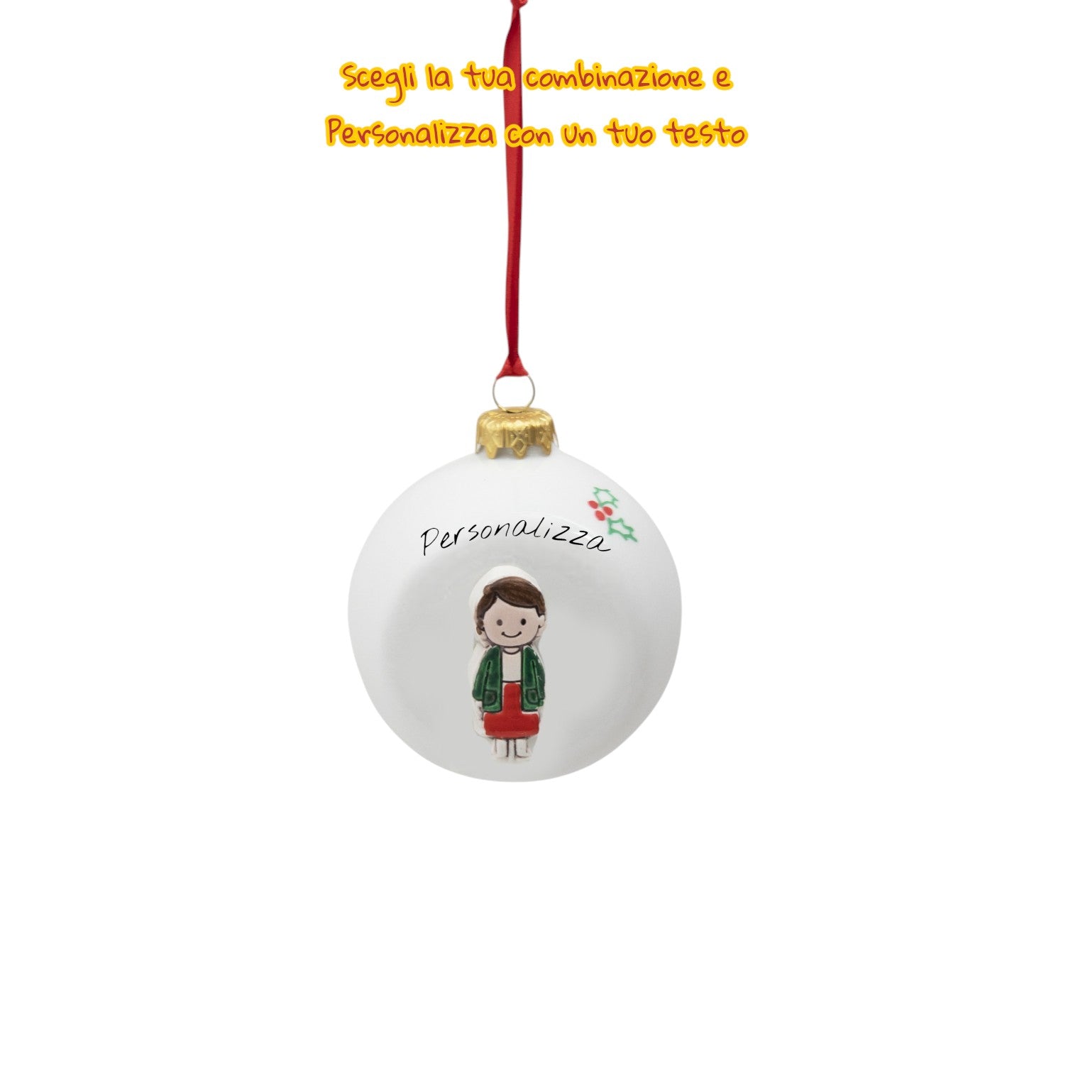 Pallina di Natale da Appendere 10cm