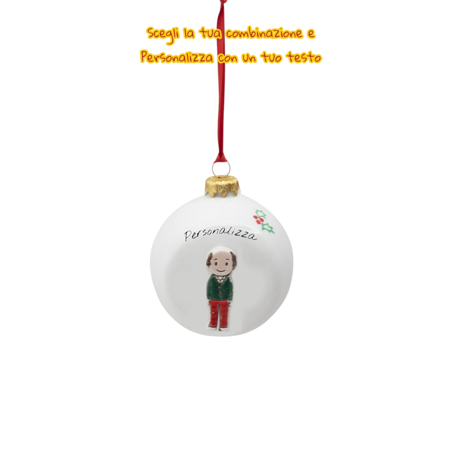 Pallina di Natale da Appendere 10cm