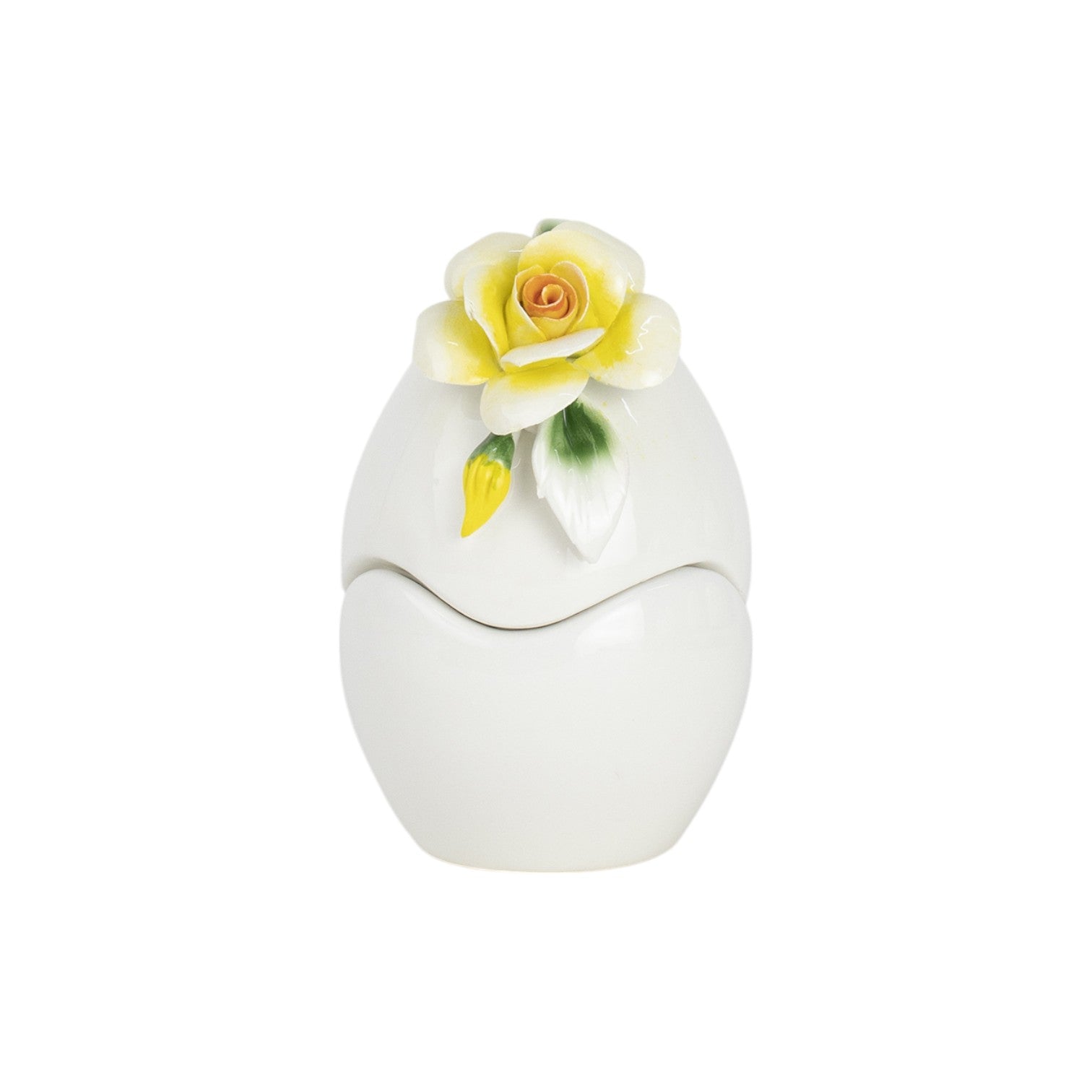Uova di Pasqua con Rose Giallo 13cm