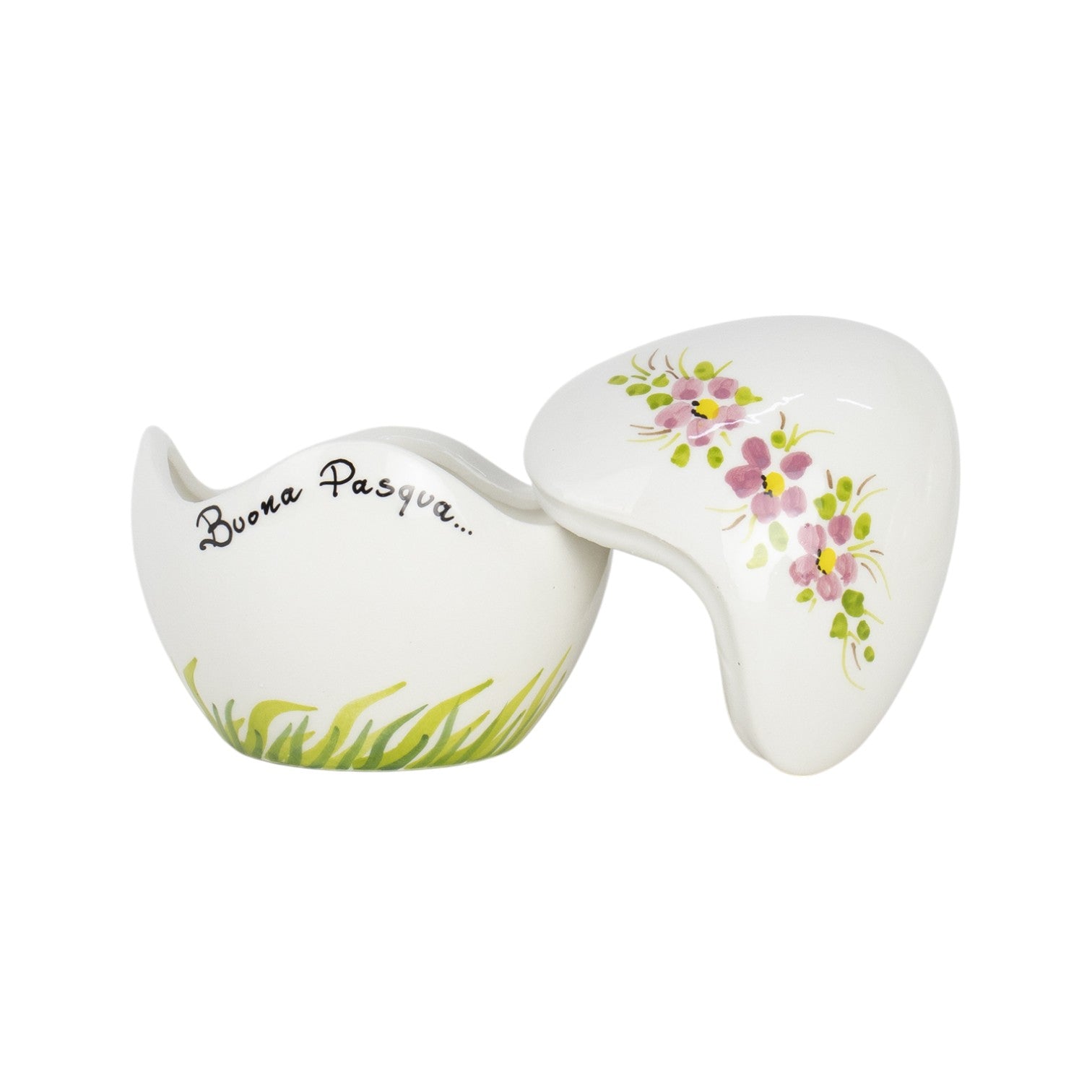 Uova di Pasqua con Fiorellini decorati Lilla 16cm
