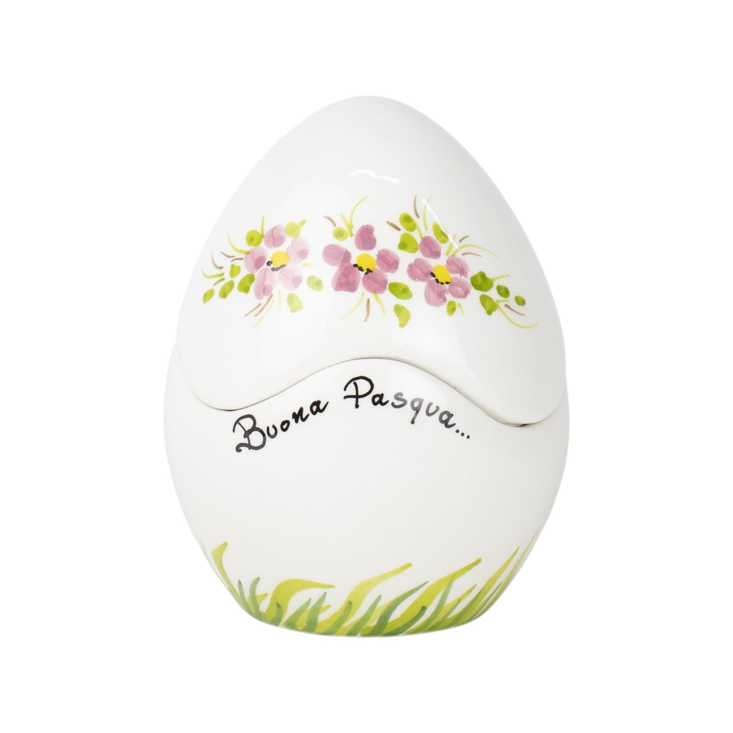 Uova di Pasqua con Fiorellini decorati Lilla 16cm